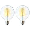 Stylové LED žárovky, 2 ks, Typ čiré žárovky, Tvar koule, Patice E26 [Ekvivalent 60W, 810 lumenů, Plný úhel vyzařování, Denní bílá] Filament HDGC60N2