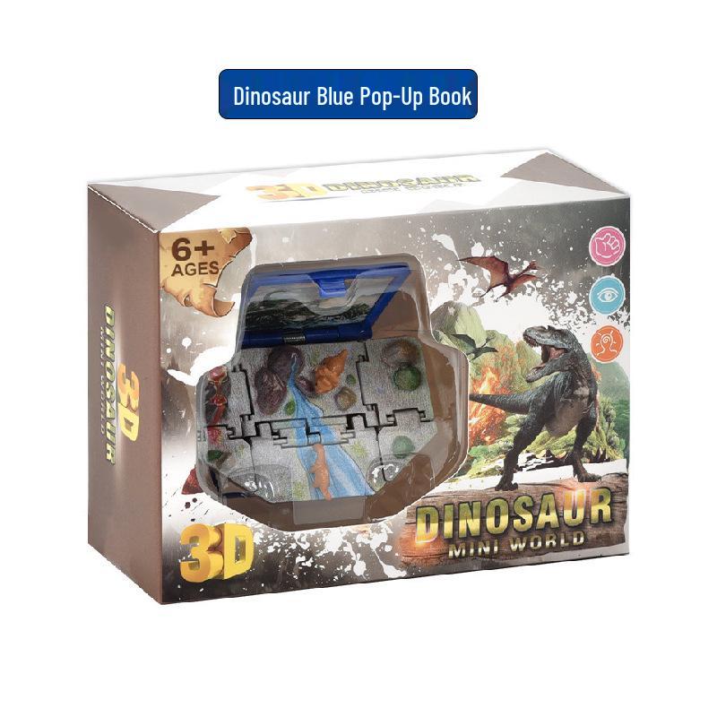 3D Dinosaur & Space Astronaut Pop-Up Keychain Book: Educational, Creative Decompression Toy
