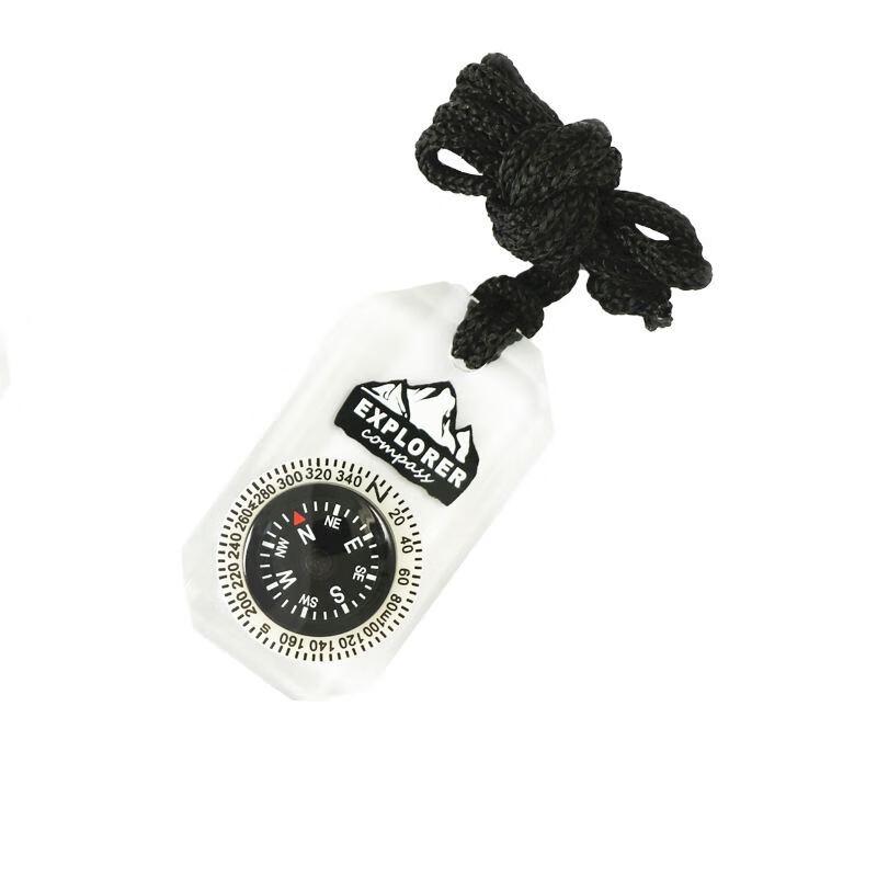 6-Pack Luminous Acrylic Outdoor Compass Necklace