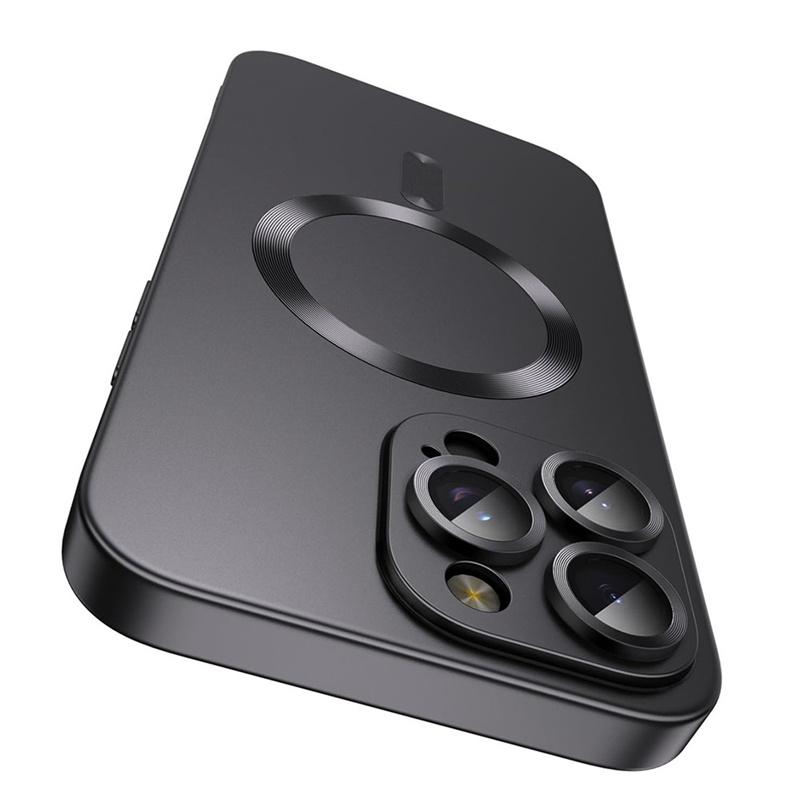 Für Magsafe Linsenschutz Matte Rutschfeste Handyhülle Für IPhone 16 15 14 13 12 11 Pro Max Plus Magnetische Kabellose Ladehülle