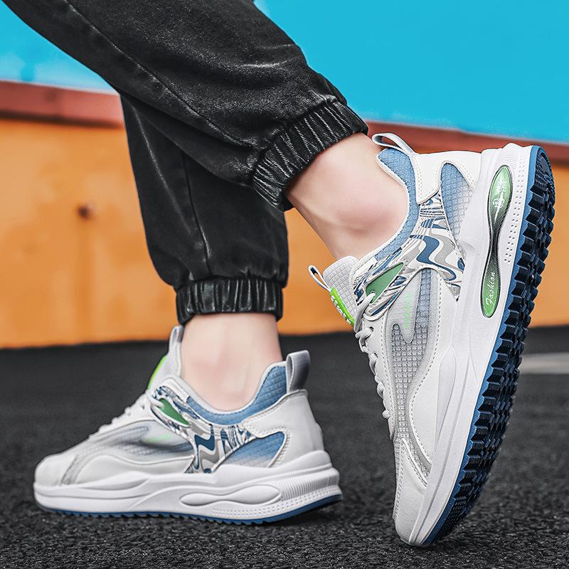 Men's shoes 2024 new summer breathable mesh casual versatile running net shoes men's thin soft-soled sports trendy shoes