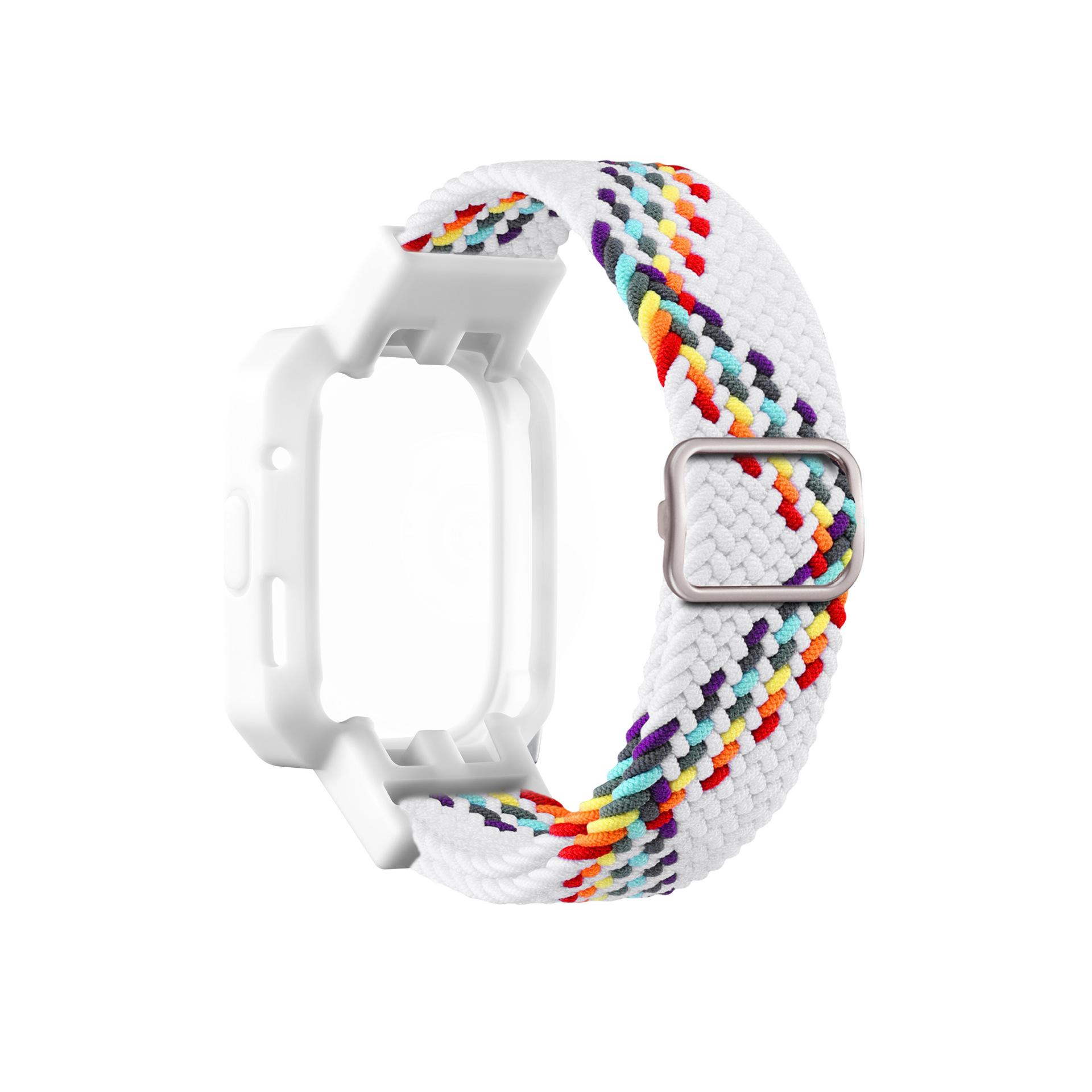 

Нейлоновый ремешок для часов для Xiaomi Mi Watch lite 1 2 3, плетеный эластичный плетеный браслет для Xiaomi Redmi Watch 3 2 1, ремешок для часов Redmi Watch Lite1 / 2 белый/разноцветный