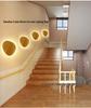 Nordic Japanese Solid Wood LED Wall Lamp for Bedroom, Living Room, or Hallway.