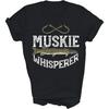 Capman Engraçado Pesca de Muskie Peixe de Água Doce Pescador Camiseta Unissex Presente Mulheres Homens Camiseta (Preto;3XL)