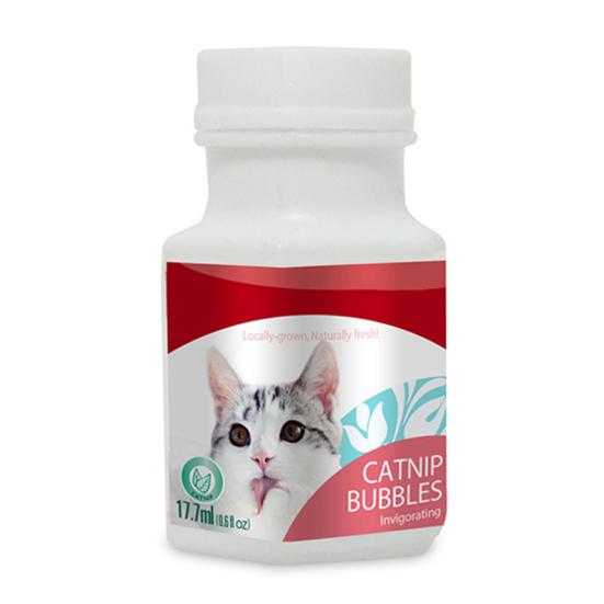

17.7ml Natural Liquid Catnip Bubbles Oil Blower Cat Kitten Interactive Toys