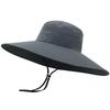 Oversized Brim Sun Hat Summer Hat Sun Protection Big Edge Hat Quick-drying Mesh Light and Breathable Summer Cool Hat