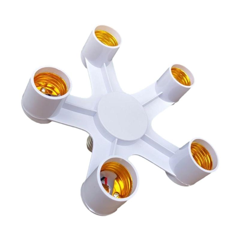 2/3/4/5/6/7 In 1 Light Bulb Socket Splitter, E26/E27 Light Socket Adapter Conventer, Standard Base LED Bulb Converter