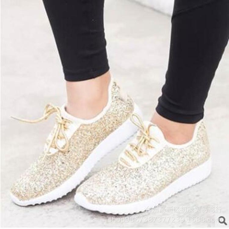 sequin trainers