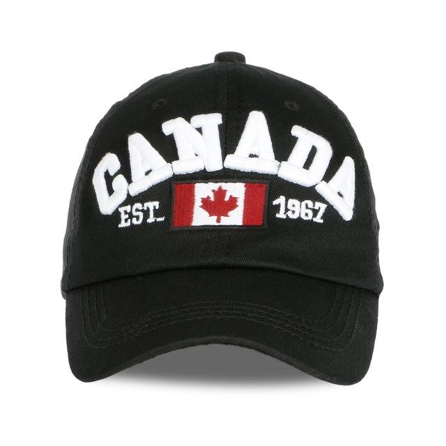 New Arrival Cotton Gorras Canada Baseball CapBA378 Flag Of Canada Hat Snapback Adjuatable Mens Baseball Caps Brand New For Adult