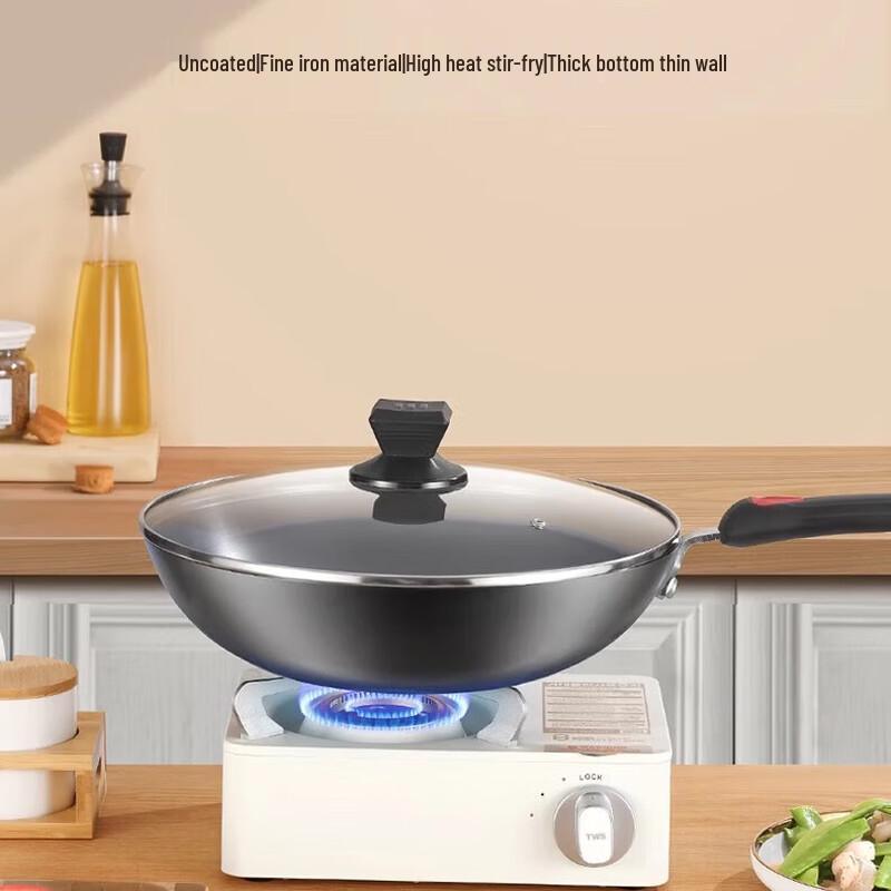 KOBACH 32cm Uncoated Fine Iron Wok