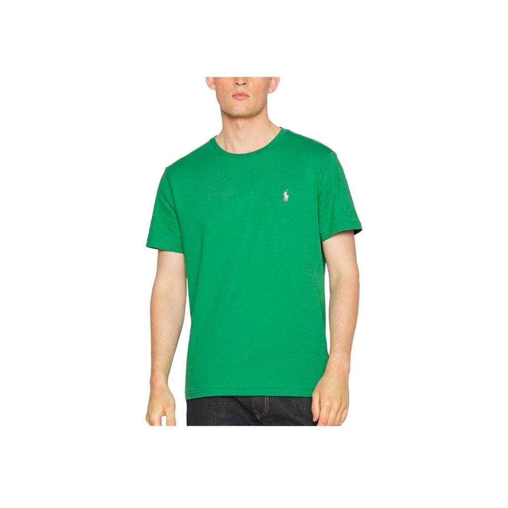 Polo Ralph Lauren SS22 Solid Color Embroidered Logo Crew Neck Short Sleeve T-Shirt Men T-Shirts Green 710671438270-13