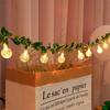 1.5M 10LEDS Rose Flower String Lights Battery Powered Flower Rose Night Lamp for Christmas Wedding Valentines Day Party Garland Decoration