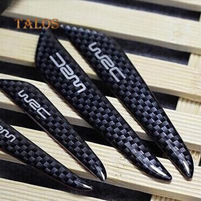 4 Adet Karbon Fiber Araba Yan Kapılar Çizilmez Koruma Muhafızları Trimler Çıkartmalar