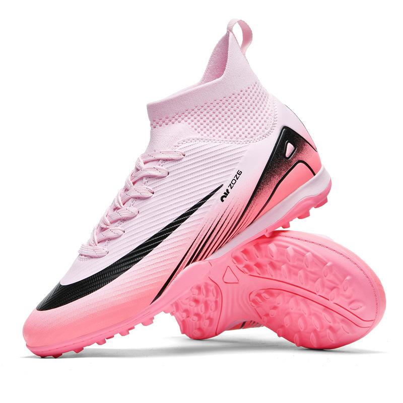 New High-top AG Long Nails TF Broken Nails Outdoor Grass Training Adult Children Youth Game Football Shoes