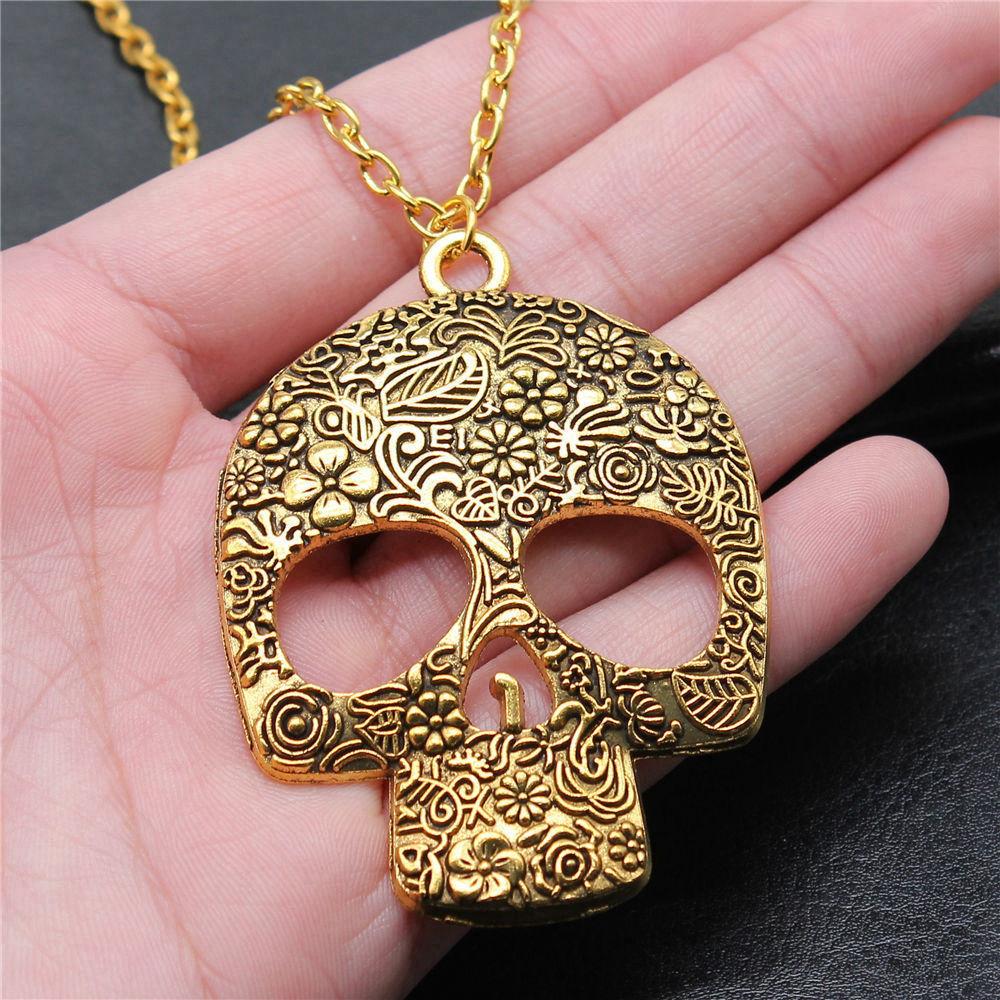 Amuletă talisman de culoare aurie, colier cu lanț lung de 45 cm sau 70 cm, bijuterii feminine, aniversare de nuntă, etnice pentru tine