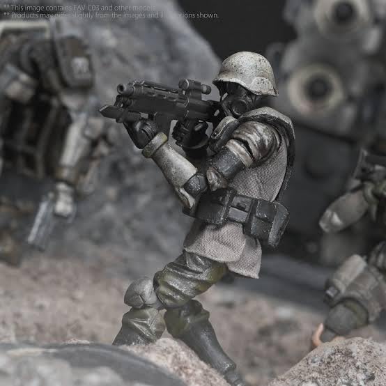 Acid Rain World FAV-C03 Sand Infantry, 1/18 Scale Pre-painted Articulated Military Figure (The Last Line of Defense) by TOYS ALLIANCE