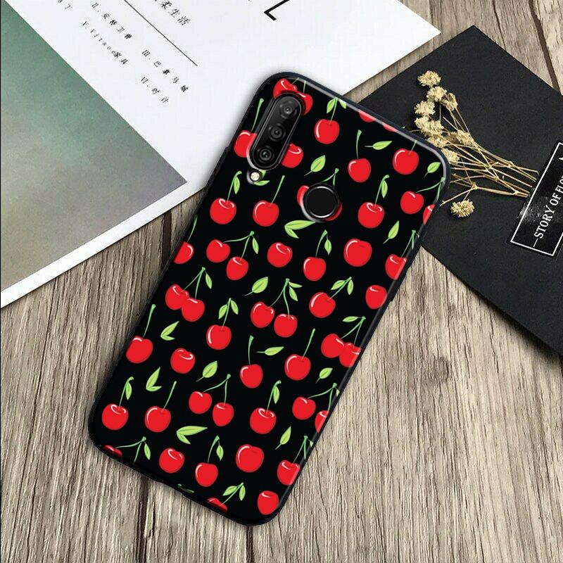 Food Fruit Red Cherry For Huawei Nova 7i 3i 8i 11 12i 10 9 SE Y60 Y61 Y70 Y72 Y73 Y90 Y91 P20 P30 Pro P40 Lite Case