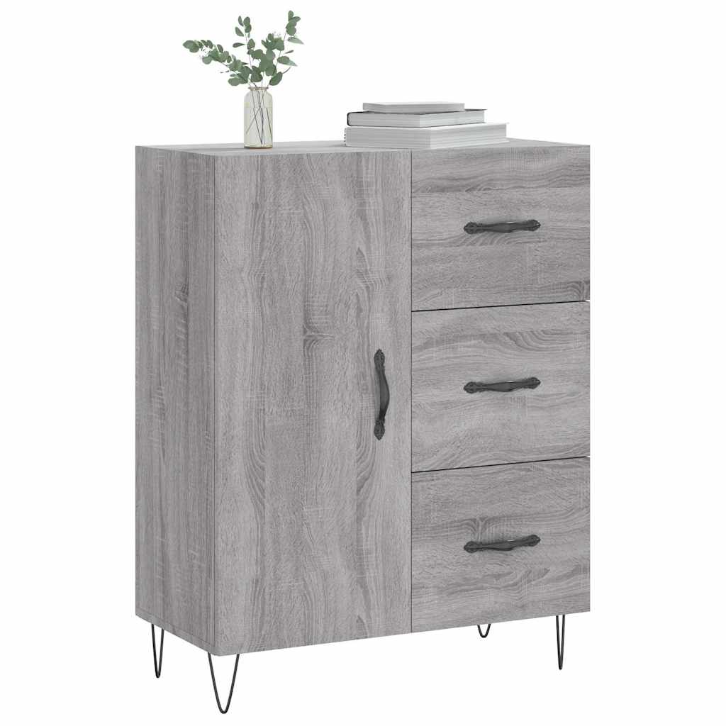 Sideboard Grau Sonoma 695x34x90 cm Holzwerkstoff
