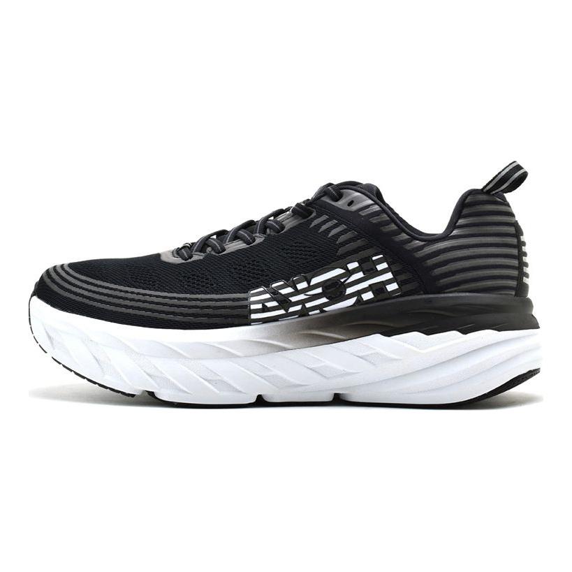 HOKA Bondi 6 Black White Men Sneakers 1019269BLK