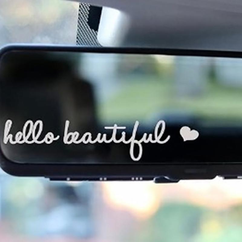 1PC Passenger Princess Star Car Mirror Stickers Decoration Rear View Mirror Auto Vehicle Vinyl Decal Sticker Interior Access