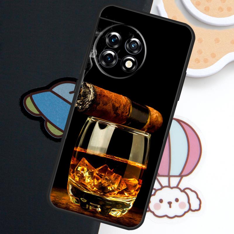 Cigar and Whiskey Case For OnePlus Nord 5 CE 4 3 Lite N20 N30 OnePlus 15 13 12 11 10 Pro 10T 12R 13R 15R Cover