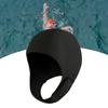 Dickly 2mm Neoprene Wetsuit Hood with Chin Diving Swimming Surfing Cap for Men and and Winter Black Strap, Hood, Cap, Women, Underwater, Snorkeling,