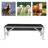 Livestock Feed Trough,39-inch Long Large-capacity Hay Feeder with Stand, Goat Hay Feeder for Calves,sheep,horses,alpacas (black)