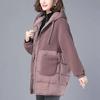 Down Cotton Jacket Women 2022 Winter New Korean Fashion Loose Casual Padded Coat Large Size Hooded Imitation Lamb Wool Outerwear