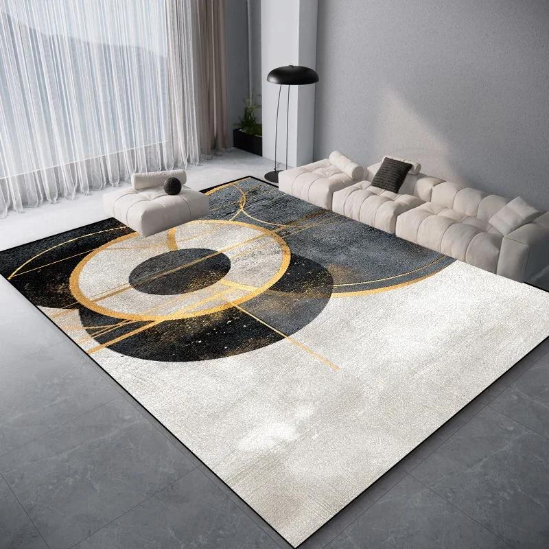 

Modern Light Luxury Carpet Living Room Geometric Decoration Home Rugs Bedroom Mat 60x90cm(23x35in)