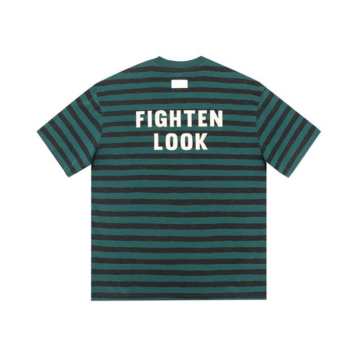 

Летняя американская полосатая контрастная футболка с коротким рукавом для мужчин, новая свободная футболка больших размеров 3XL