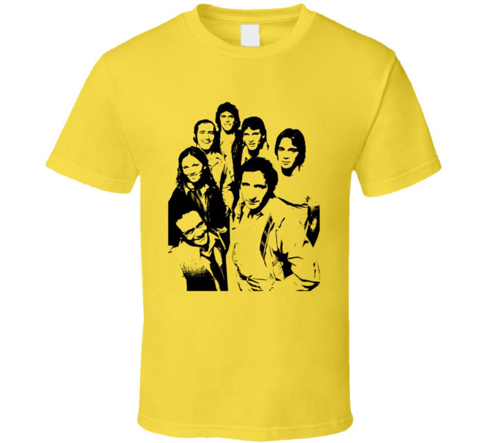 T-shirt Cast TV Taxi anni '70 '80