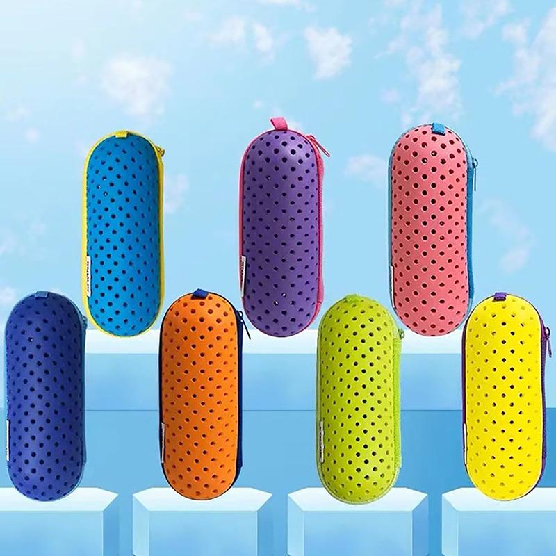 1ks Eva Úložný box na plavecké brýle Taška na brýle Měkký pouzdro na brýle Prodyšná taška na sluneční brýle Pouzdro na brýle na čtení Studenti