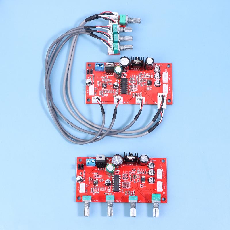 Ac 6V-15V Dc 7-24 Pt2399 Reverb Karaoke Board Digital Microphone Board Module Kit With Op-Amplifier Audio Op Amp Board