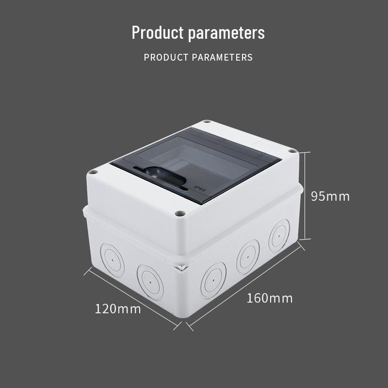 Gränsöverskridande HT Ytmonterad Vattentät Distributionsbox med Jordfelsbrytare för Utomhusbruk