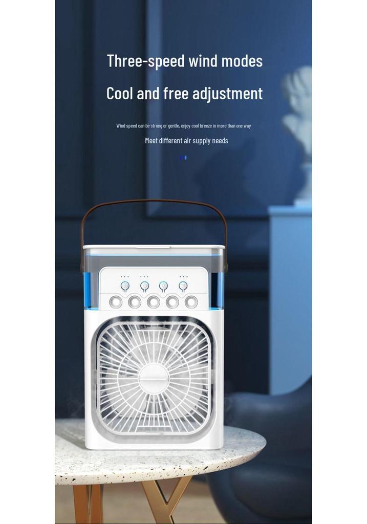 Desktop Humidifying Spray Fan - Compact Air Cooling for Home & Office
