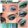 9-farbige Lidschattenpalette in leuchtendem Grün mit Avocado-Effekt. Langanhaltender, wasserfester, matter und schimmernder Lidschatten, perfekt für Augen-Make-up-Partys und Smoky Eyes.