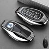Zinc Alloy Car Key Case For Denza N9 +  Remote Keychain Remote Cover Bag Shell Housing Ring Holder Fob Accessories