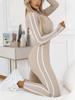 2025 Autumn/Winter Women’s Jumpsuit: Long & Short Sleeve Striped Slim Style