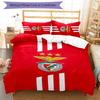3pcs B-Benfica Design Cover Set - HD Printed Bedding with 1 Cover and 2 Pillowcases - Perfect for Home and Dorm Decor