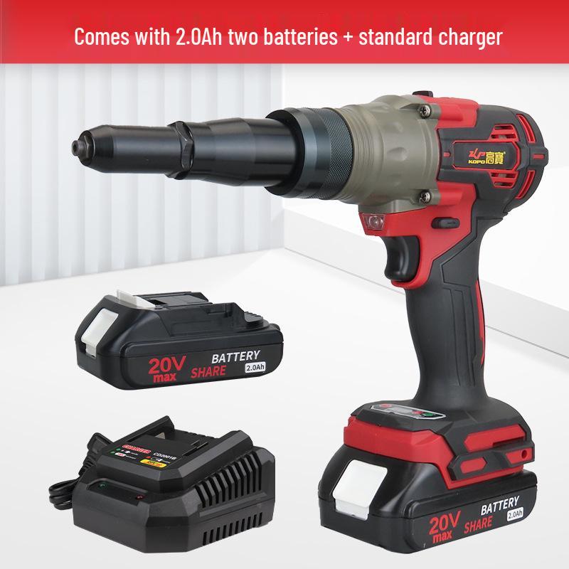 High-Power Cordless Brushless Rivet Gun with Lithium Battery