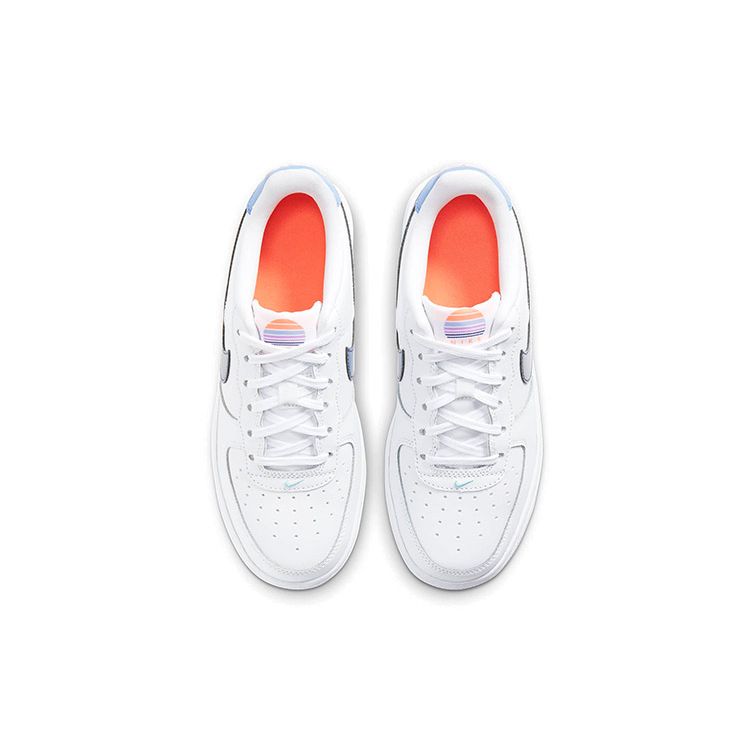 Nike Air Force 1 LV8 1 GS White Dark Purple Dust Kids Sneakers Light-Thistle Copa DC8188-100