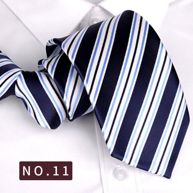 8Cm Pull Tie Dress Lazy Tie Men'S Clothing Accessories Striped Suit Business Tie