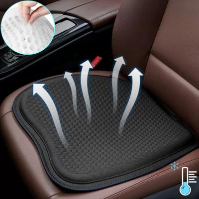 3D Honeycomb Cool Gel Car Seat Cushion Ice Silk Breathable Pad for Car Home Office Chair Accessories