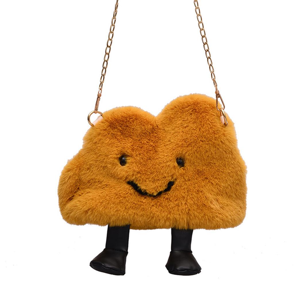 Soft and Cozy Cloud Shaped Handbag Versatile Shoulder Bag Crossbody Bags for Women Girls