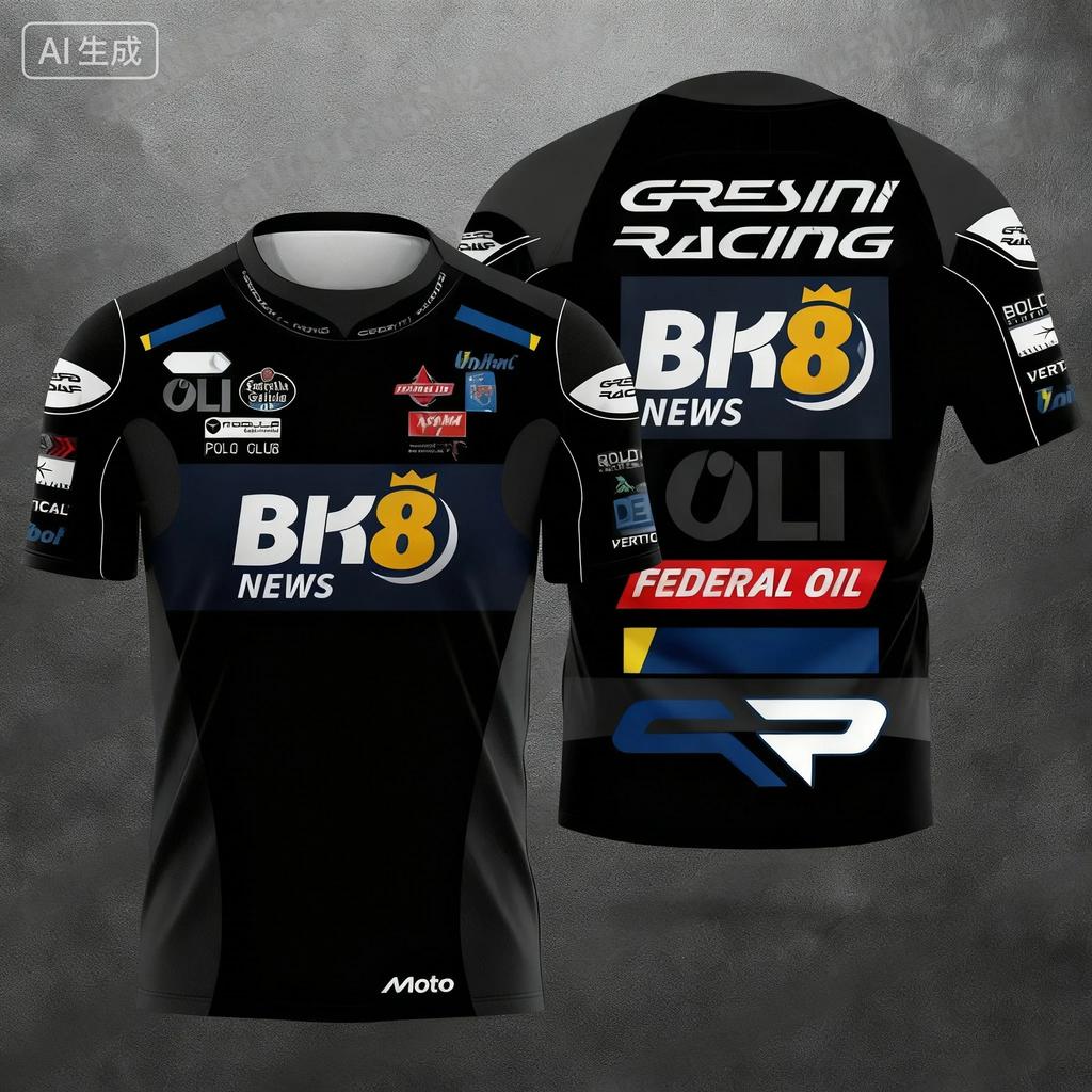 Summer New Motorcycle GP Racing Suit, Motorcycle Riding 2026 Breathable and Quick-drying Short-sleeved Sport Street T-shirt