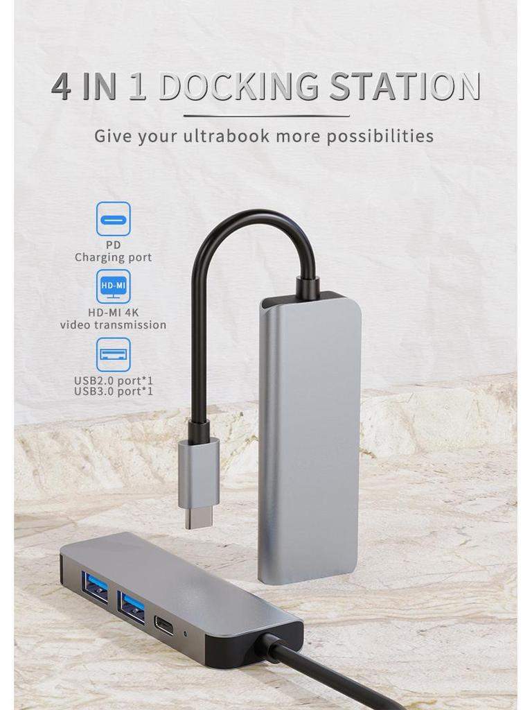 USB-C Hub 6-in-1 Expansion Dock for MacBook