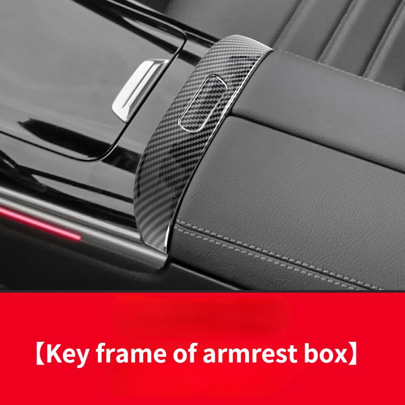 For Mercedes-Benz C-Class C200L C260L 2024 Interior Sticker Air Outlet Decoration Center Console Water Cup Holder Window Panel