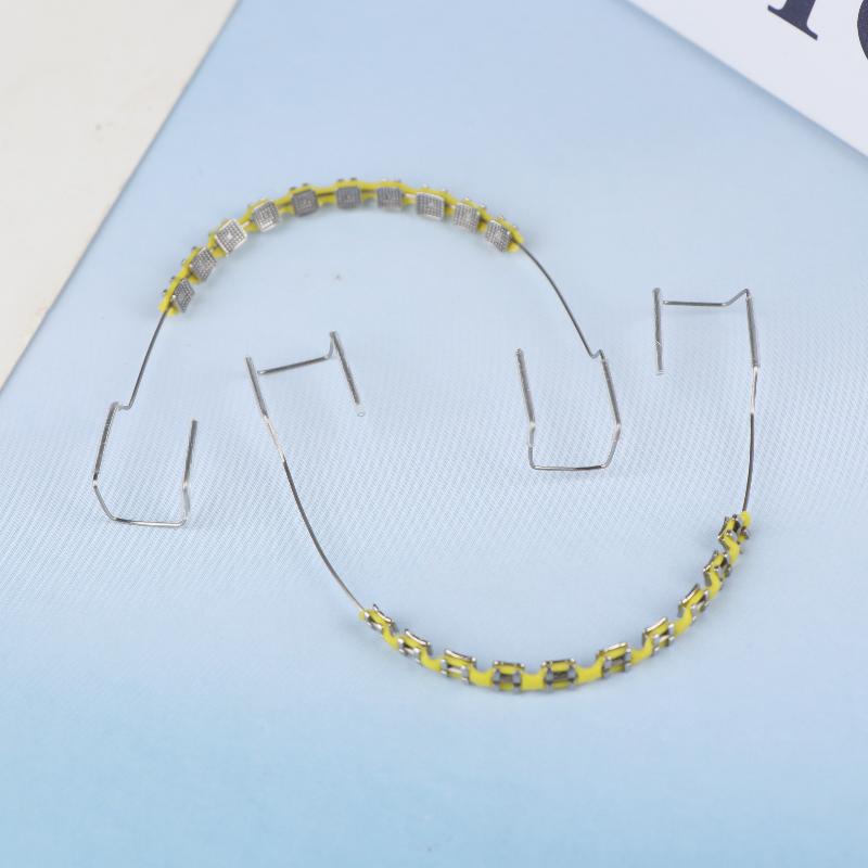 1 Paar Dentalzubehör Orthodontische Ligatur-Gummis Mit Box Bunte Zahnspangen-Dekoration Zahnmedizin Falsche Brackets Temporär