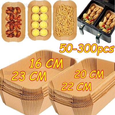 Square&Round&Rectangle Disposable Baking Paper Hot Air Fryer Paper Airfryer Cooking Baking Reusable Oven Food Waxed Paper Foil