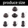 Bike Frame Grommet Insert for Cable Ports Black Push-Fit Rubber Trim for Entry Hole Care and Daily Upkeep Part